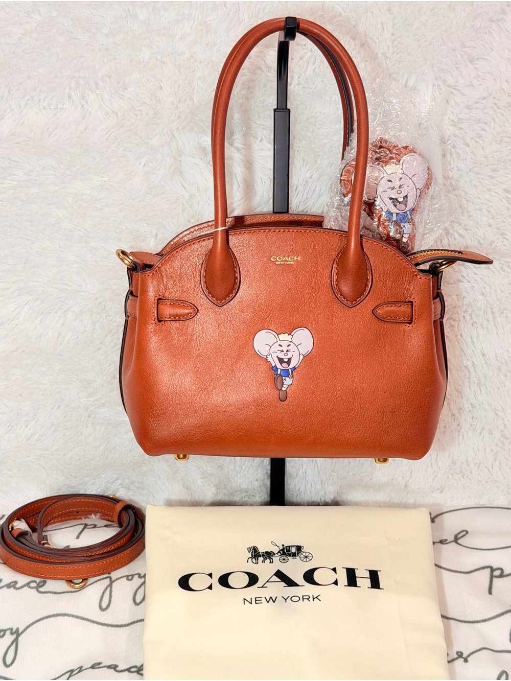 Coach | Brain Dead Empire Carryall Bag 21 With Kachi Mouse & Charm NWT